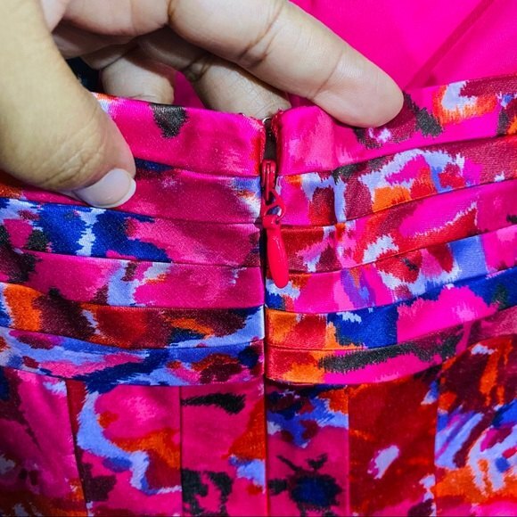 BCBGMaxAzria Begonia Combo Bubble Dress 10 MSRP $298 - Picture 5 of 8